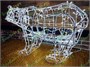 Медведь светодиодный уличный 90x157x48 см. цвет белый - 17093 ЕлкаСайт 986657544