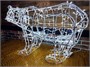 Медведь светодиодный уличный 65x110x40 см. цвет белый - 17091 ЕлкаСайт 869200050