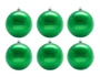 Новогодние Шары-6см. зеленые блестящие 6 шт. - ЕК0019 1529048906