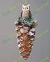 Новогодняя Игрушка шишка "Филин" 6*19 см. - арт.: 302-085 590149194