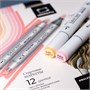 Набор спиртовых маркеров Малевичъ Graf'Art Brush, Портрет 12 цветов 927455167
