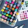 Набор спиртовых маркеров Малевичъ Graf'Art Brush, Базовый 60 цветов 1974454551