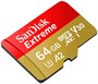 Карта памяти 64Gb SanDisk Extreme microSDXC Class 10 UHS-I U3 V30 A2 223319514
