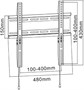 Кронштейн настенный Wize WF46 для размера 23"-65" 736604640