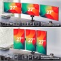 Кронштейн настольный для трёх мониторов ONKRON G280 Black для размера 13"-32" 1160366858