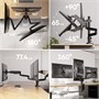 Кронштейн настольный для трёх мониторов ONKRON G280 Black для размера 13"-32" 1160366858