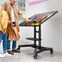 Мобильная напольная стойка ONKRON TS1380 Black для размера 50"-83" 1137847045