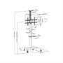 Мобильная напольная стойка FIX TTV06-46TW (black) для размера 37-70" 533198208