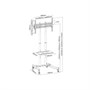 Мобильная напольная стойка FIX T1030T (black) для размера 37-70" 440713669