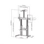 Мобильная напольная стойка FIX TTL04-610TW (silver) для размера 60"-100" 193919828
