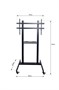 Мобильная напольная стойка IVERTA для размера 55"-86" 1085582032