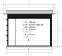Экран с электроприводом встраиваемый Kauber InCeiling Tensioned BT Cinema 131" (16:9) (290x163, Clear Vision) 970137075