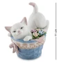 JP-31/27 Фигурка «Котенок в корзине с цветами» (Pavone) 2014320698