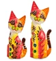 99-289 Фигурка «Кошка» н-р из двух 30, 20 см (албезия, о.Бали) 694592626