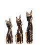 99-246 Фигурка «Кошка» н-р из трех 30,25,20 см (албезия, о.Бали) 258045696