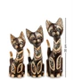 99-164 Фигурка «Кошка» н-р из трех 30,25,20 см (албезия, о.Бали) 253287706