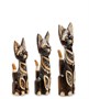 99-164 Фигурка «Кошка» н-р из трех 30,25,20 см (албезия, о.Бали) 253287706
