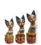 99-038 Фигурка «Кошка» н-р из трех 30,25,20 см (албезия, о.Бали) 53524446