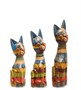 99-038 Фигурка «Кошка» н-р из трех 30,25,20 см (албезия, о.Бали) 53524446