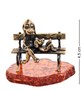 AM- 406 Фигурка «Собаки в парке» (латунь, янтарь) 151365009