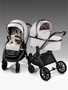 Коляска детская из экокожи 2в1 Amarobaby Motus Premium Ecco, молочный AB24-10MOTUSL/33