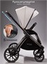 Коляска детская из экокожи 2в1 Amarobaby Motus Premium Ecco, молочный AB24-10MOTUSL/33