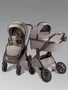 Коляска детская из экокожи 2в1 Amarobaby Motus Premium Ecco Exclusive, мокко AB26-10MOTUSF/53