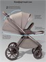 Коляска детская из экокожи 2в1 Amarobaby Motus Premium Ecco Exclusive, мокко AB26-10MOTUSF/53