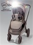 Коляска детская из экокожи 2в1 Amarobaby Motus Premium Ecco Exclusive, мокко AB26-10MOTUSF/53