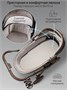 Коляска детская из экокожи 2в1 Amarobaby Motus Premium Ecco Exclusive, мокко AB26-10MOTUSF/53