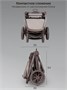 Коляска детская из экокожи 2в1 Amarobaby Motus Premium Ecco Exclusive, мокко AB26-10MOTUSF/53