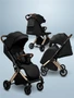 Прогулочная коляска Amarobaby Handy, черный/золотой AB25-10HANDY/0929