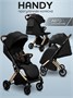 Прогулочная коляска Amarobaby Handy, черный/золотой AB25-10HANDY/0929