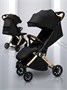 Прогулочная коляска Amarobaby Handy, черный/золотой AB25-10HANDY/0929