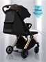 Прогулочная коляска Amarobaby Handy, черный/золотой AB25-10HANDY/0929