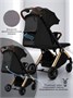 Прогулочная коляска Amarobaby Handy, черный/золотой AB25-10HANDY/0929