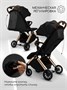 Прогулочная коляска Amarobaby Handy, черный/золотой AB25-10HANDY/0929