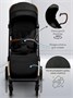 Прогулочная коляска Amarobaby Handy, черный/золотой AB25-10HANDY/0929