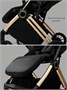 Прогулочная коляска Amarobaby Handy, черный/золотой AB25-10HANDY/0929