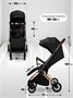 Прогулочная коляска Amarobaby Handy, черный/золотой AB25-10HANDY/0929