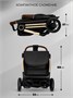 Прогулочная коляска Amarobaby Handy, черный/золотой AB25-10HANDY/0929