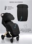 Прогулочная коляска Amarobaby Handy, черный/золотой AB25-10HANDY/0929