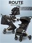 Коляска прогулочная Amarobaby, Route, чёрный/золотой AB23-10ROUTE/0929