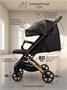 Коляска прогулочная Amarobaby, Route, чёрный/золотой AB23-10ROUTE/0929