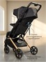 Коляска прогулочная Amarobaby, Route, чёрный/золотой AB23-10ROUTE/0929
