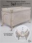 Манеж-кровать Amarobaby OASIS прямоугольный АВ25-26OS/03