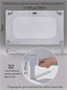 Барьер защитный для кровати Amarobaby Caveo, серый, 120 см. AB26-CAV/11-120