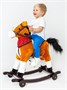 Лошадка каталка-качалка AMAROBABY (West), с колесами, бежевый, 69.5x28.5x74 см. AMARO-28W-Be