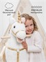 Единорог каталка-качалка AMAROBABY (Unicorn), с колесами, белый/золотой AMARO-28UNI-BeZo