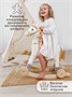 Единорог каталка-качалка AMAROBABY (Unicorn), с колесами, белый/золотой AMARO-28UNI-BeZo